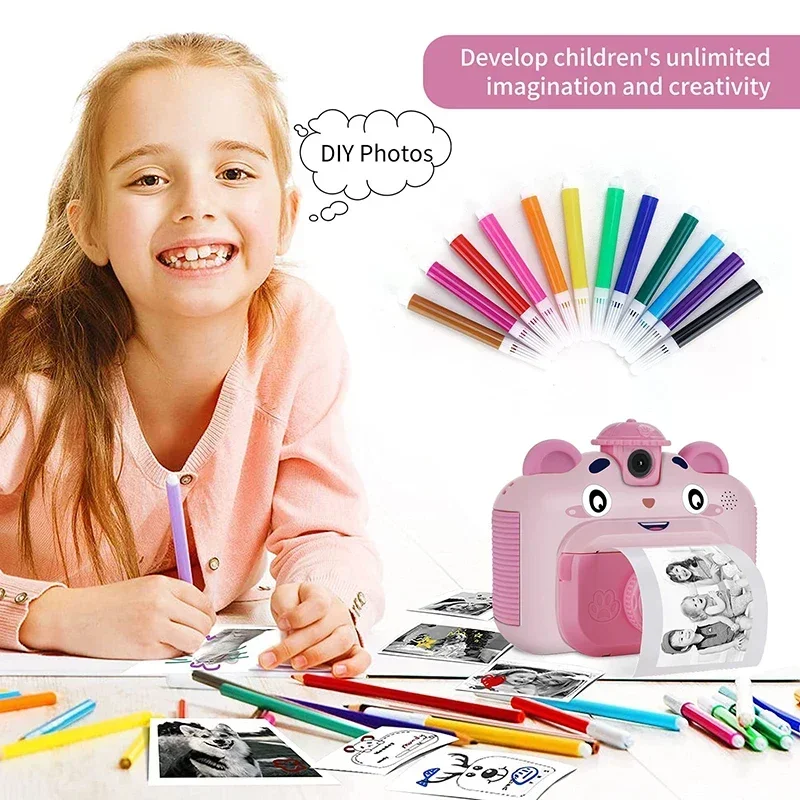 Kids Education News - Nova Câmera Instantânea com Papel Térmico,