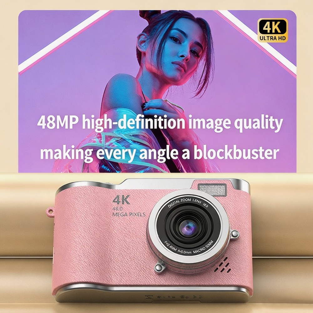 Câmera Digital Portátil 4K CCD - Kids Education News avaliação e preço