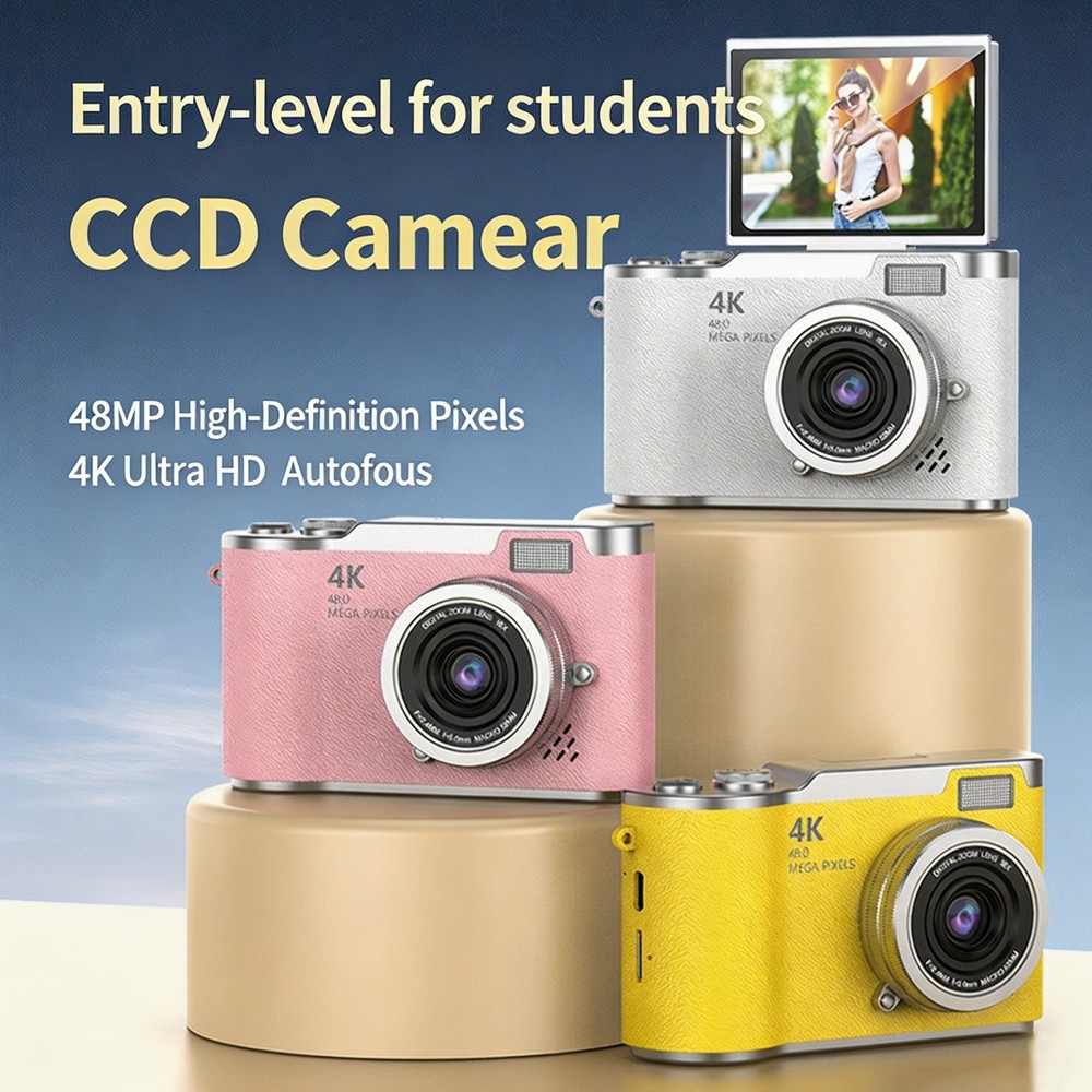Câmera Digital Portátil 4K CCD - Kids Education News avaliação e preço