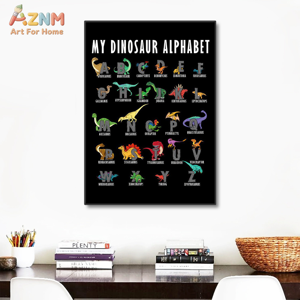 AZNM Quadro de Parede em Tela  - Background For Kids Education avaliação e preço