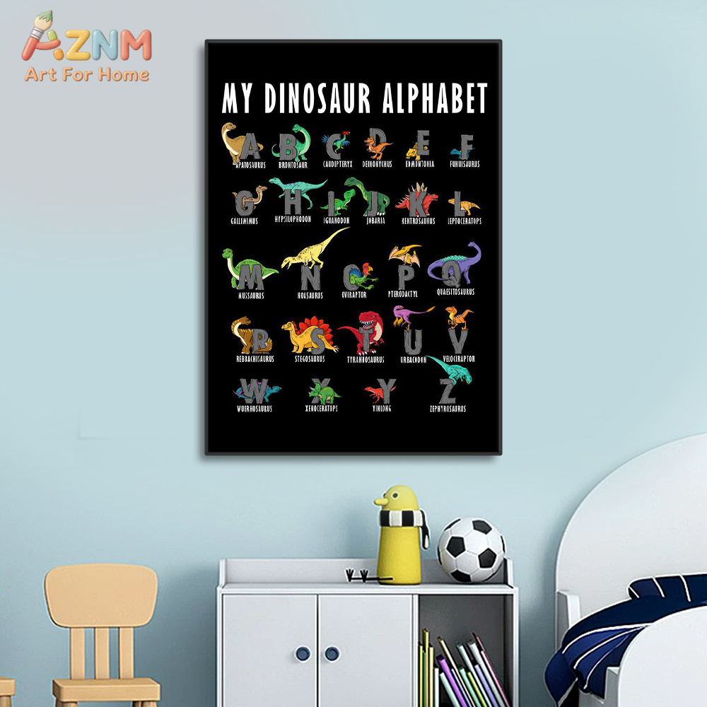 AZNM Quadro de Parede em Tela  - Background For Kids Education avaliação e preço