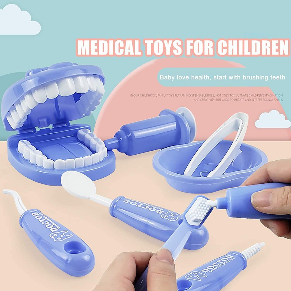 9 pçs kit dental brinquedo odo - Kids Education Shows avaliação e preço