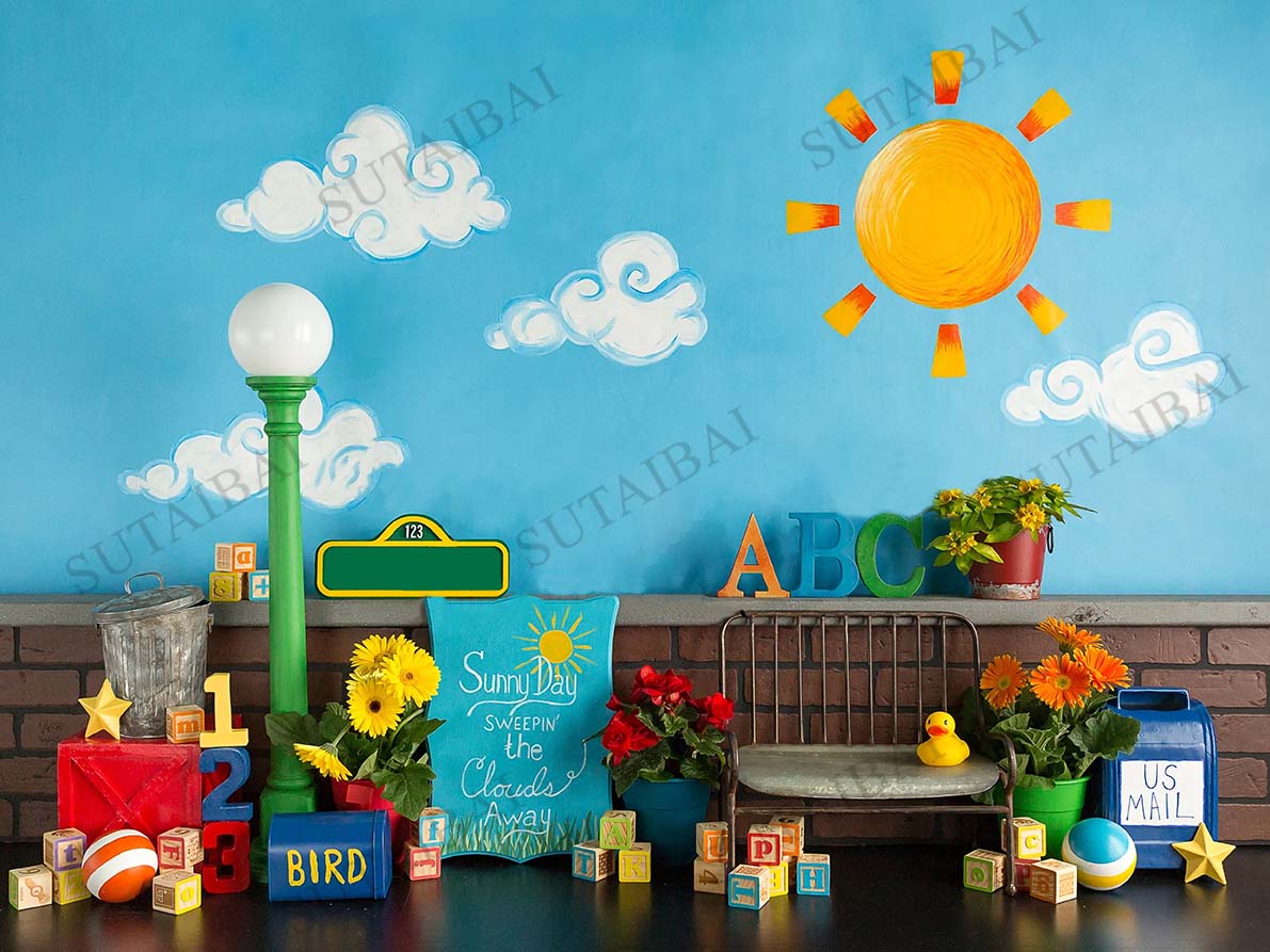 Abc de volta às aulas fotograf - Background For Kids Education avaliação e preço