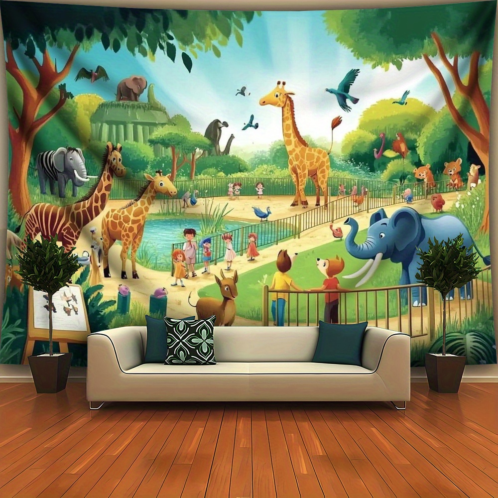 1 peça Tapeçaria de Parede Edu - Background For Kids Education avaliação e preço