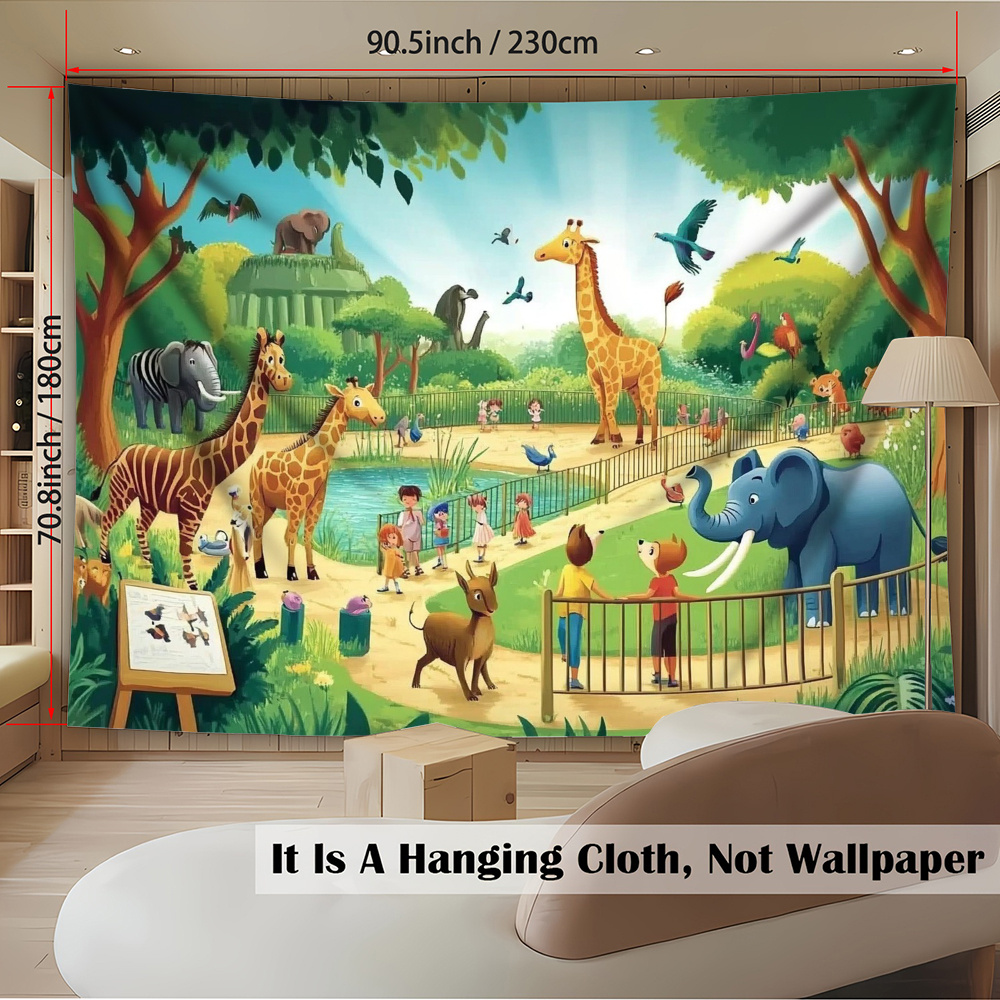 1 peça Tapeçaria de Parede Edu - Background For Kids Education avaliação e preço